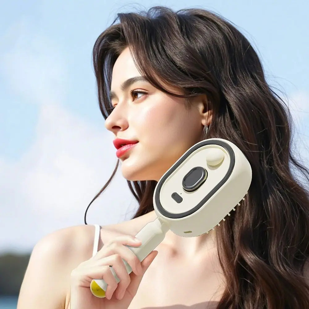 Peine masajeador rociador eléctrico duradero para el cuidado del cabello