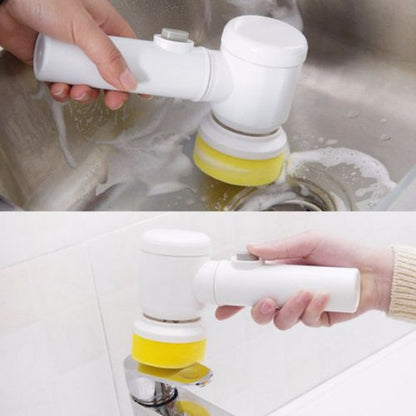 Brosse de nettoyage électrique de salle de bain portative