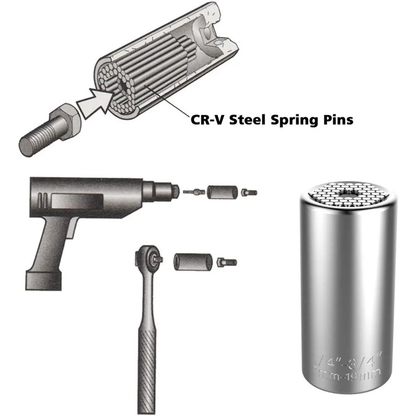 7-19mm Universal Socket Adapter