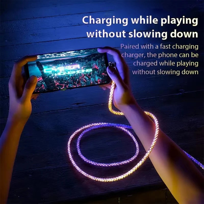 Cable de carga rápida RGB de 120W