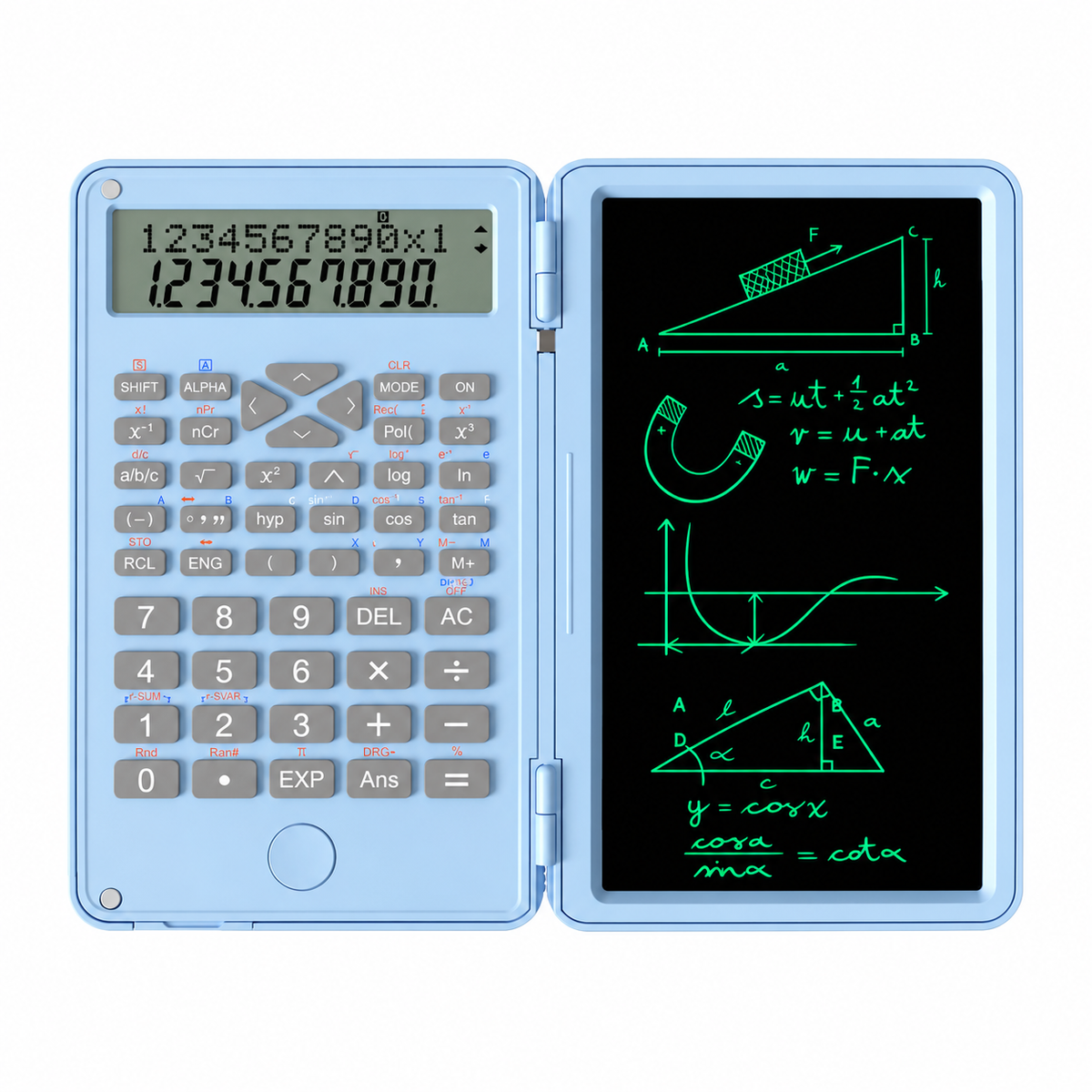 Folding Calculator with Writing Pad