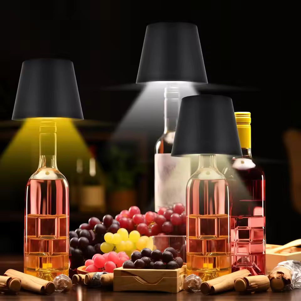 Lámpara de mesa LED para botellas