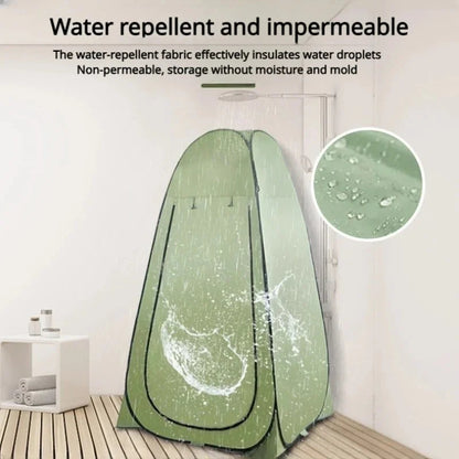 Pop-Up Privacy Tent by ViralGalleria.com, green water-repellent privacy enclosure