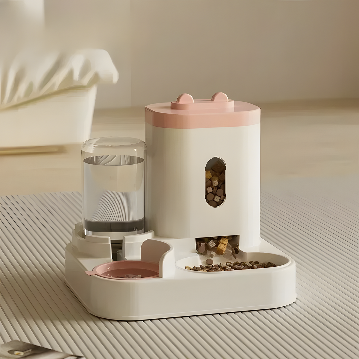 Gravity Pet Feeding and Water Station