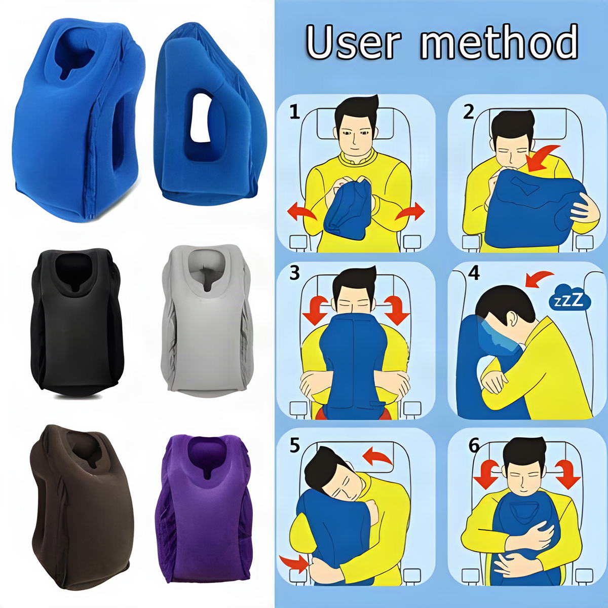 Inflatable Travel Sleeping Cushion