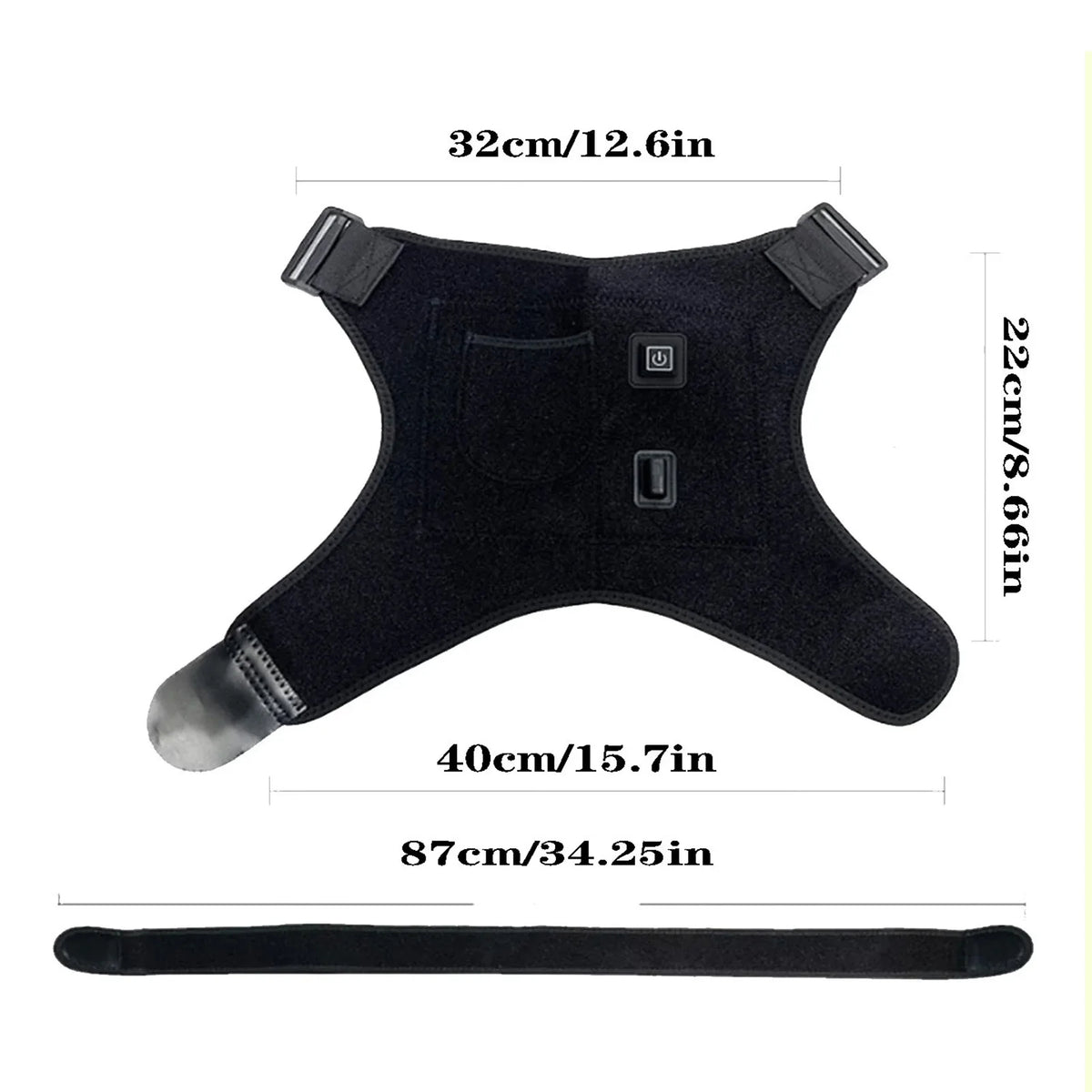 USB Heated Shoulder Brace Rotator Cuff