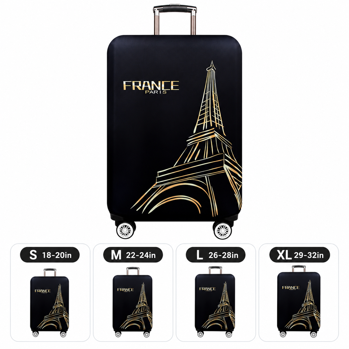 Printed Stretch Suitcase Cover