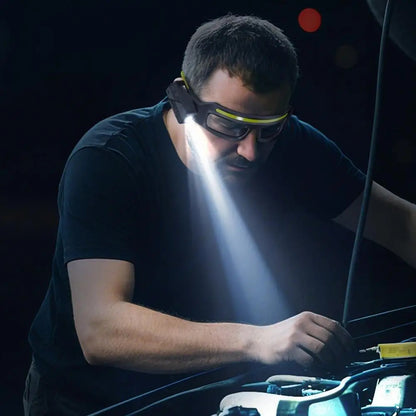 Gafas con linterna LED frontal