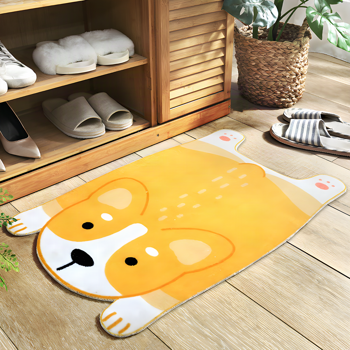 Dog-Shaped PVC Door Mat