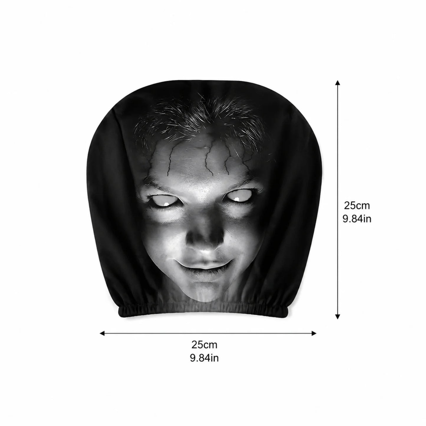 Horror Face Car Headrest Covers