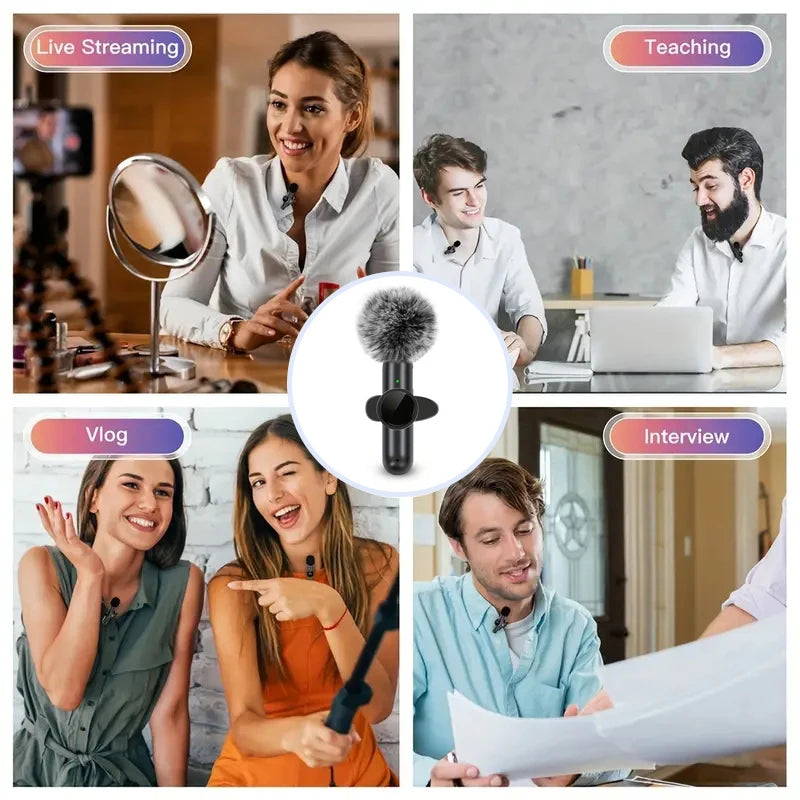 Micrófono Lavalier Inalámbrico
