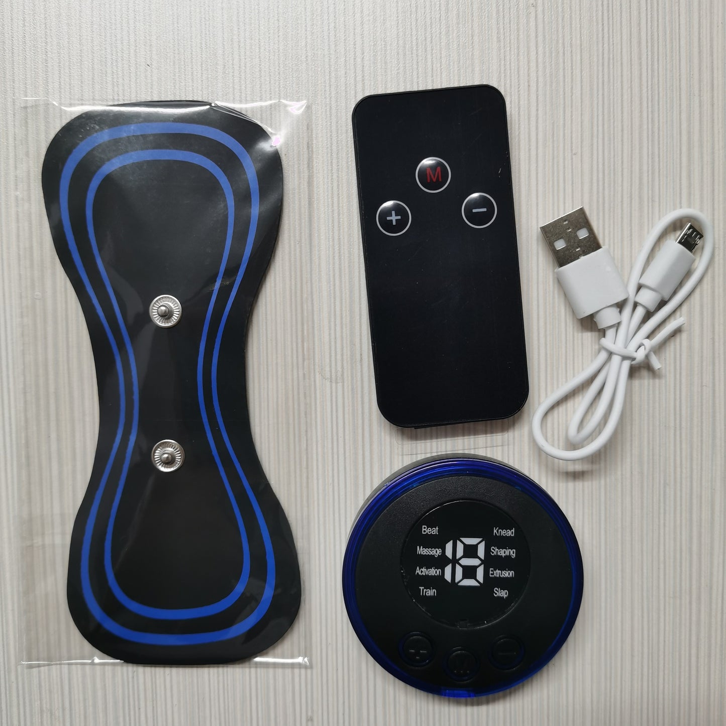 Masajeador de cuello eléctrico recargable con pulsos EMS