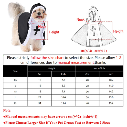 Pet Nun Costume