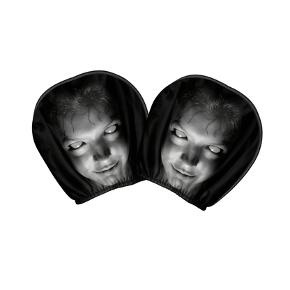 Horror Face Car Headrest Covers