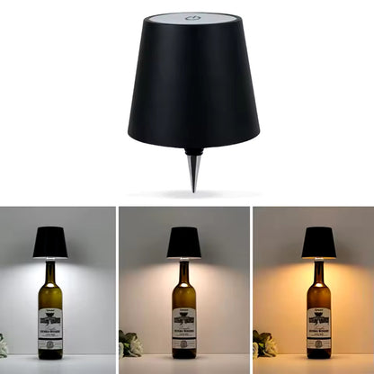 Lámpara de mesa LED para botellas