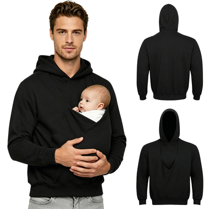 Men's Baby Pouch Hoodie