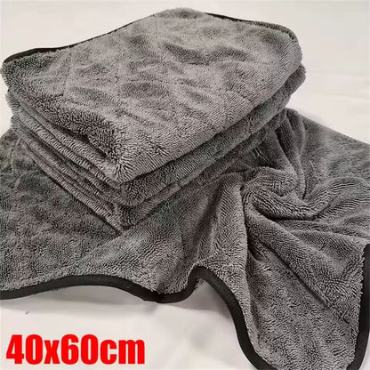 Toalla de microfibra de rizo de 1200GSM para secado de coches