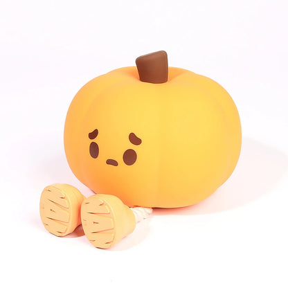 Linda luz nocturna de calabaza