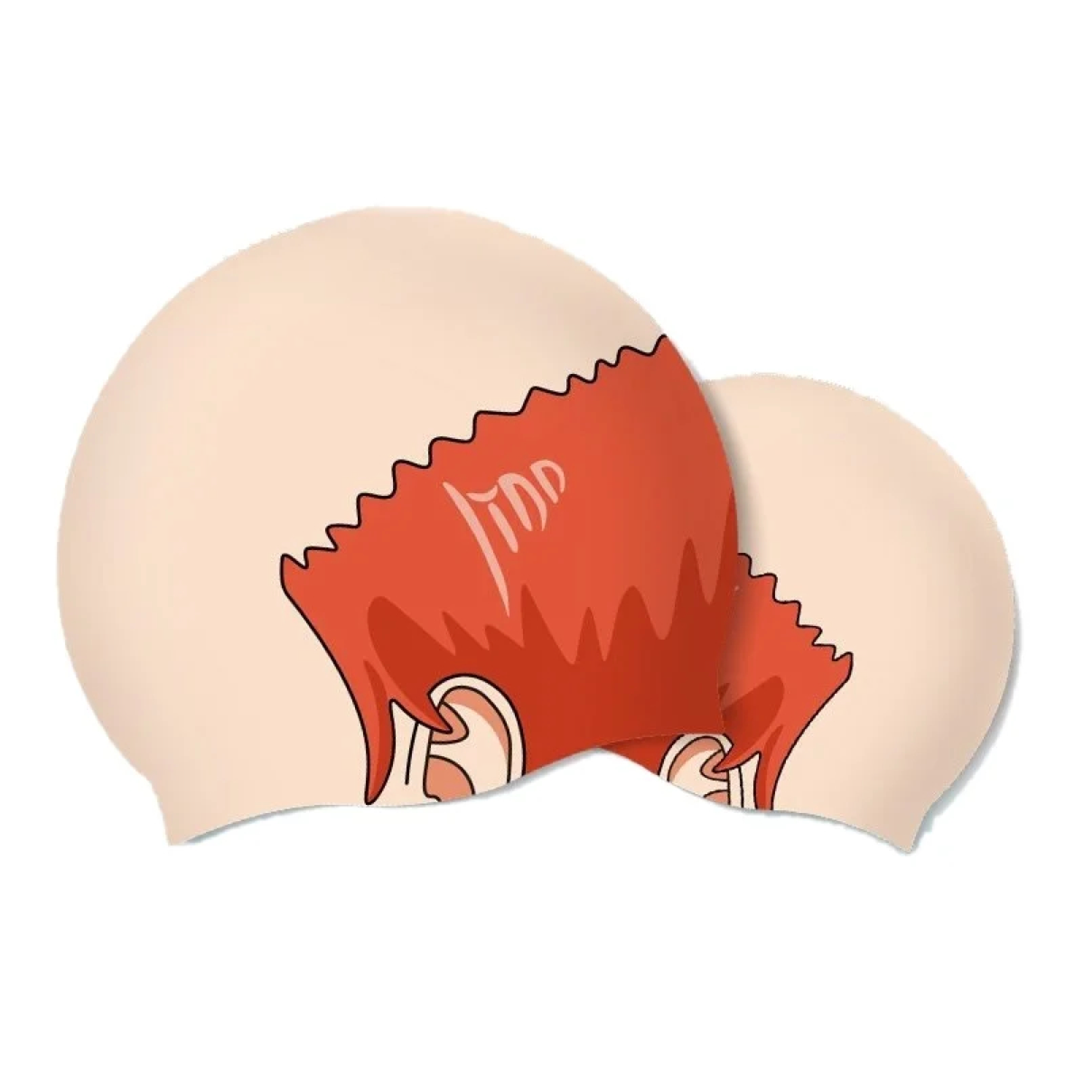 Funny Bald-Head Silicone Swim Cap
