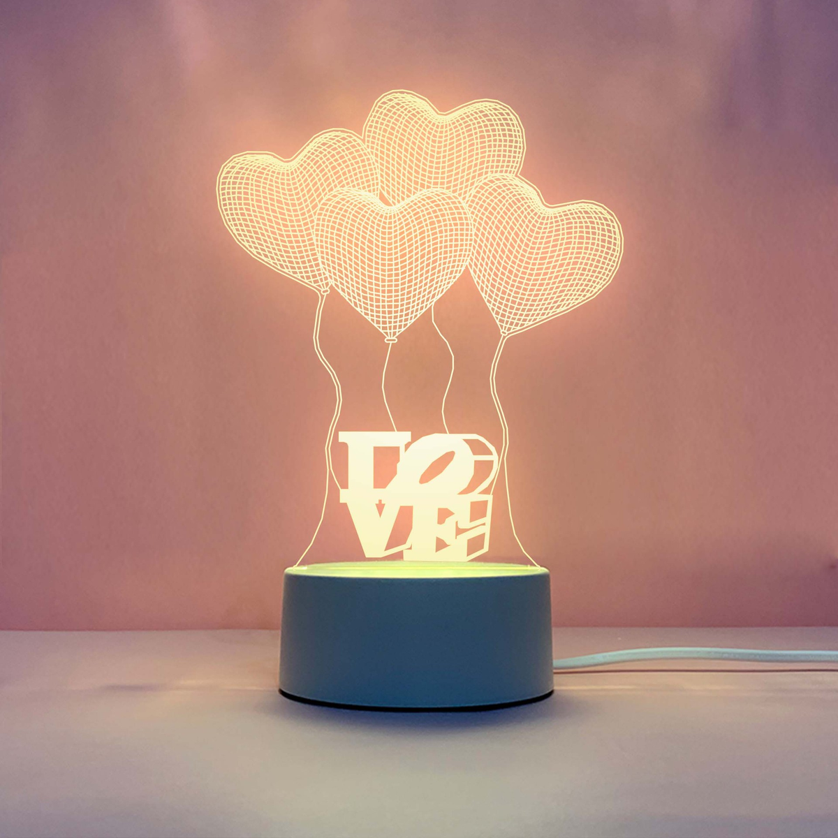 Engraved Acrylic LED Night Light