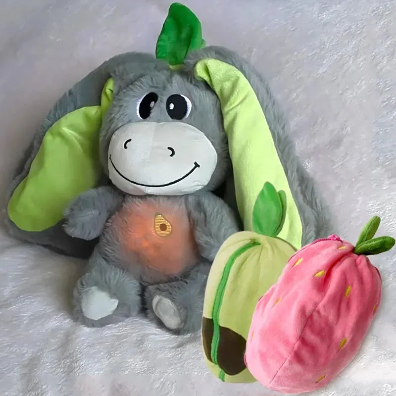 Strawberry Donkey Breathing Plush Doll