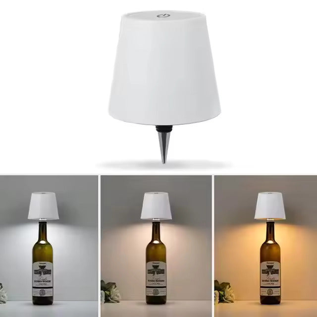 Lámpara de mesa LED para botellas
