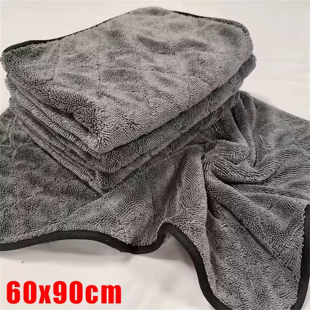 Toalla de microfibra de rizo de 1200GSM para secado de coches