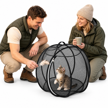 Pop-Up Mesh Cat Playpen