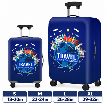Printed Stretch Suitcase Cover