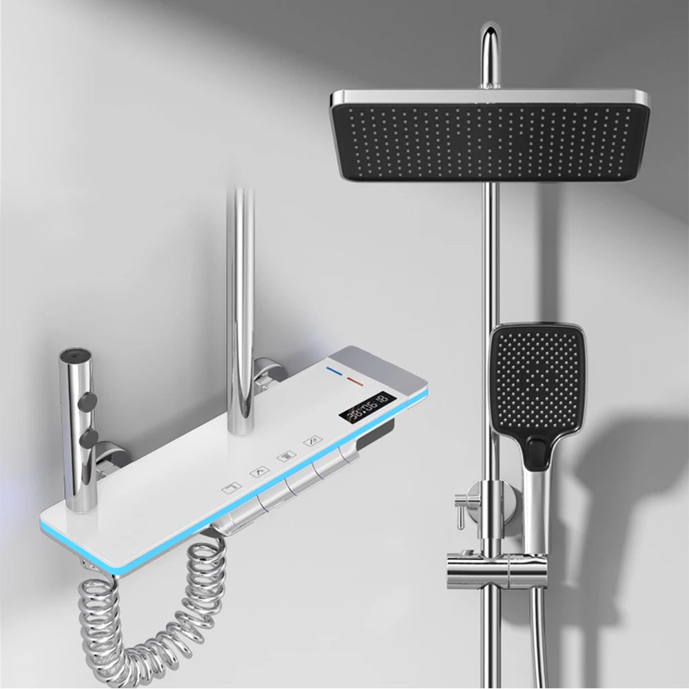 Conjunto de sistema de termostato para ducha de lujo