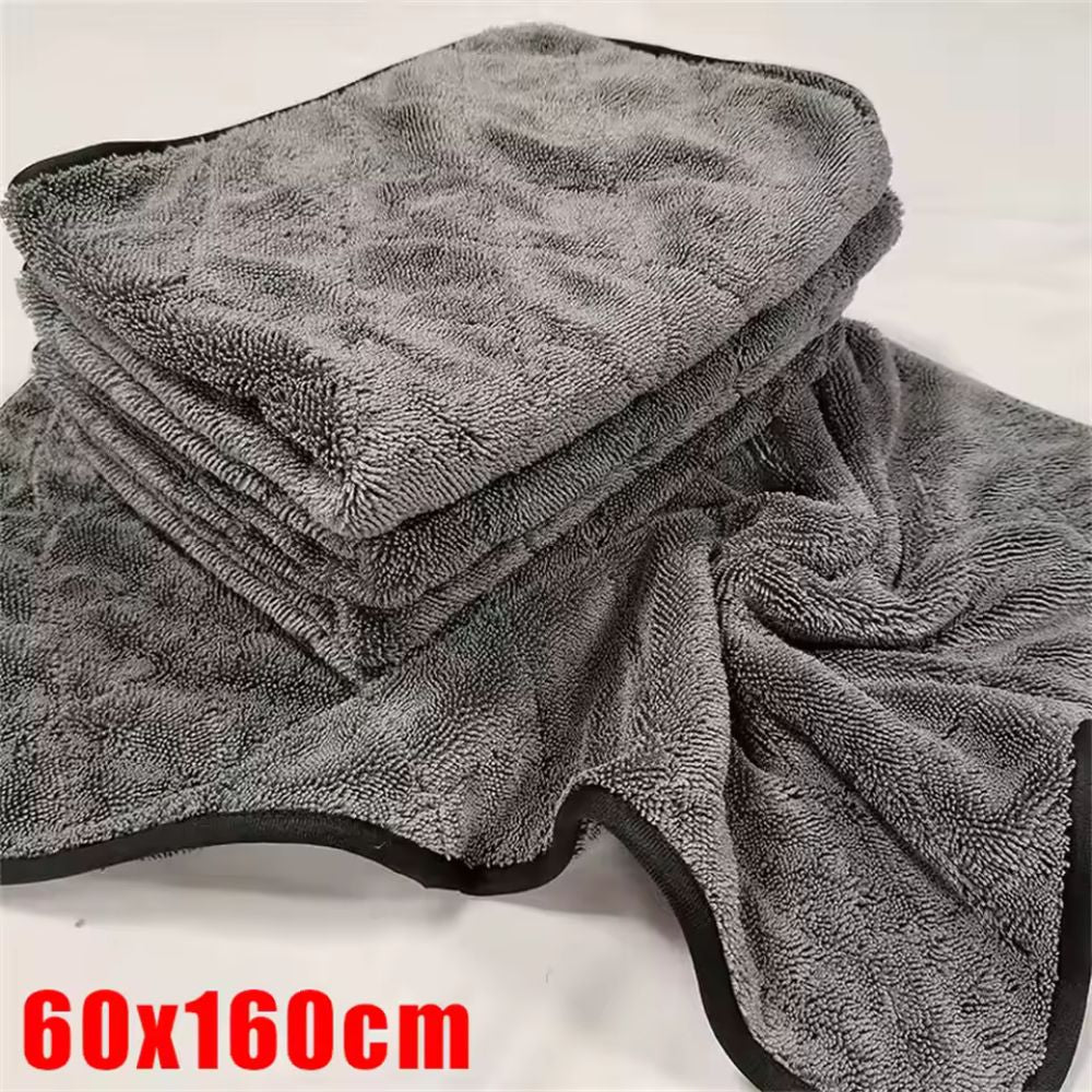 Toalla de microfibra de rizo de 1200GSM para secado de coches