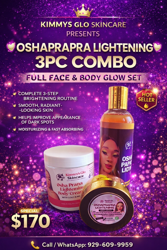 Combo visage et corps Oshaprapra 3 pièces
