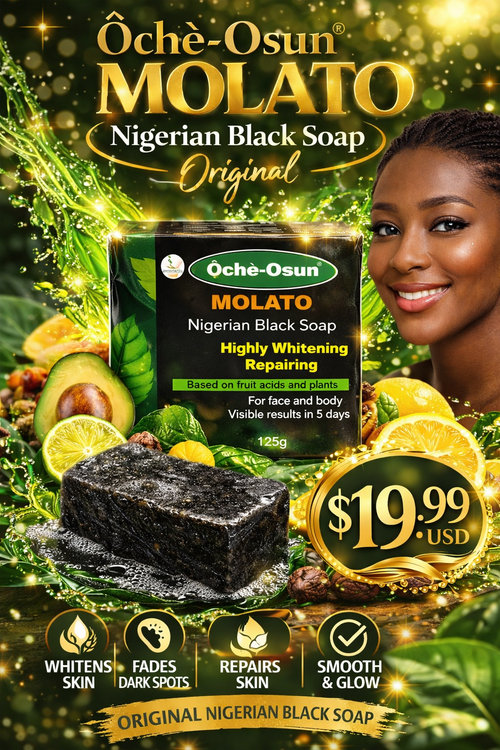 Nigerian Black Soap Bar – Natural Cleansing